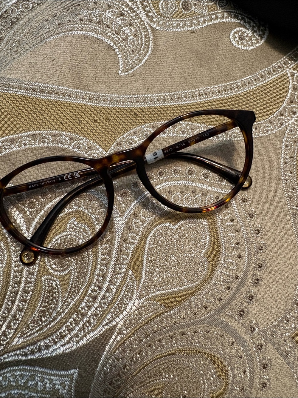 Tortoiseshell Round Eyeglass Chanel Frames